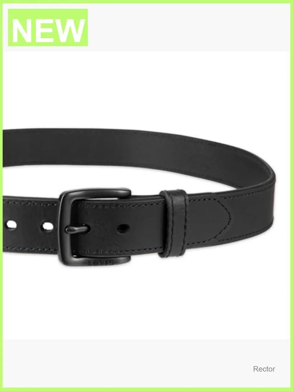 Men's Leather Belt, Classic Strap for Jeans & Everyday Wear, 1.5